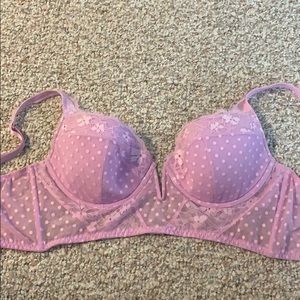VS Dream Angels Lightly Lined Lilac Lace Bra